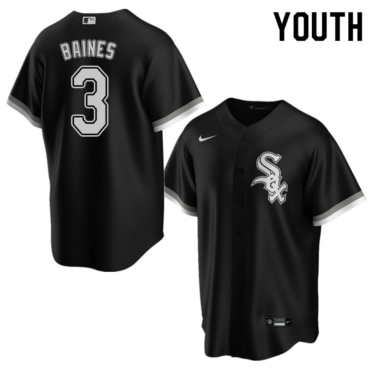 Nike Youth #3 Harold Baines Chicago White Sox Baseball Jerseys Sale-Black